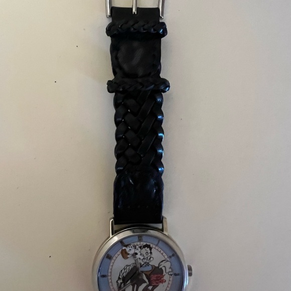 Vintage Betty Boop Cartoon Watch with Black Strap - Picture 6 of 7